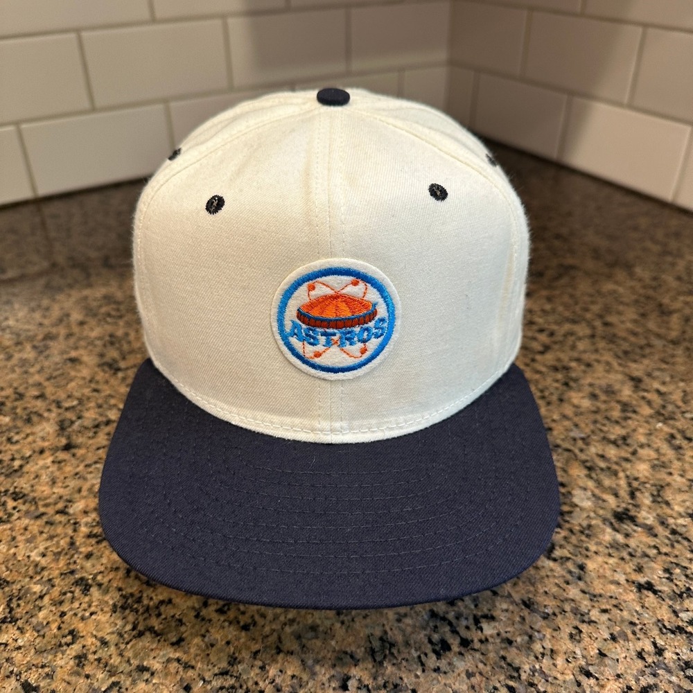 Vtg 90s Houston Astros Hat New Era Pro Model Snapback Made in USA Deadstock